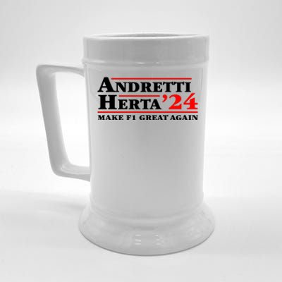 Andretti Herta 2024 Funny Indy Racing Beer Stein