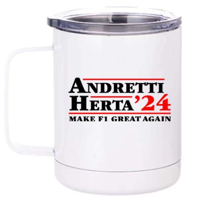 Andretti Herta 2024 Funny Indy Racing 12 oz Stainless Steel Tumbler Cup