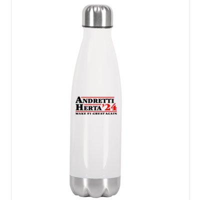 Andretti Herta 2024 Funny Indy Racing Stainless Steel Insulated Water Bottle