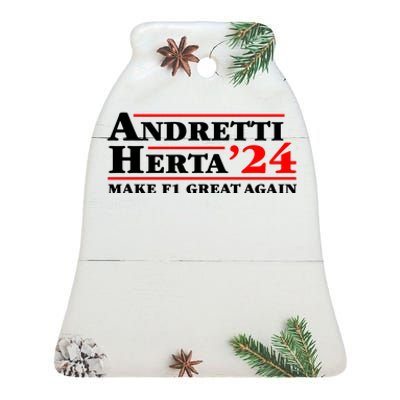 Andretti Herta 2024 Funny Indy Racing Ceramic Bell Ornament