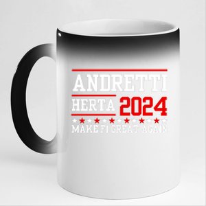 Andretti Herta 2024 Funny Indy Racing 11oz Black Color Changing Mug