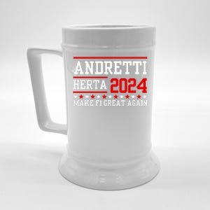 Andretti Herta 2024 Funny Indy Racing Beer Stein