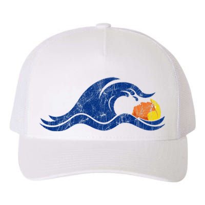 Antitrump Harris 2024Blue Wave Over Trump Yupoong Adult 5-Panel Trucker Hat