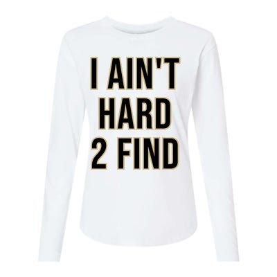 Aint Hard 2 Find Womens Cotton Relaxed Long Sleeve T-Shirt