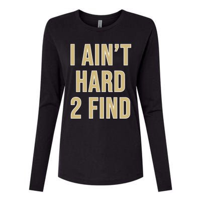 Aint Hard 2 Find Womens Cotton Relaxed Long Sleeve T-Shirt