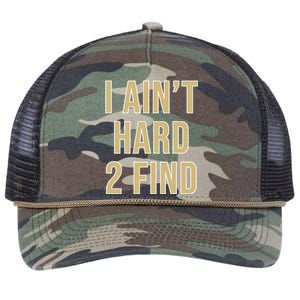 Aint Hard 2 Find Retro Rope Trucker Hat Cap