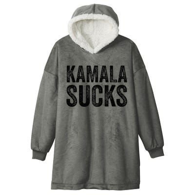 Anti Harris 2024 Kamala Sucks Hooded Wearable Blanket