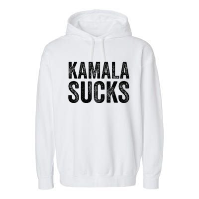 Anti Harris 2024 Kamala Sucks Garment-Dyed Fleece Hoodie