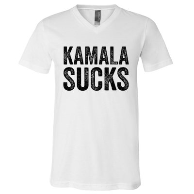 Anti Harris 2024 Kamala Sucks V-Neck T-Shirt