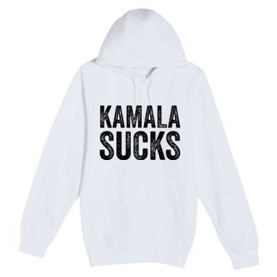 Anti Harris 2024 Kamala Sucks Premium Pullover Hoodie