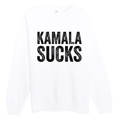 Anti Harris 2024 Kamala Sucks Premium Crewneck Sweatshirt