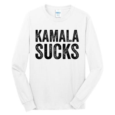 Anti Harris 2024 Kamala Sucks Tall Long Sleeve T-Shirt