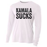 Anti Harris 2024 Kamala Sucks Cooling Performance Long Sleeve Crew