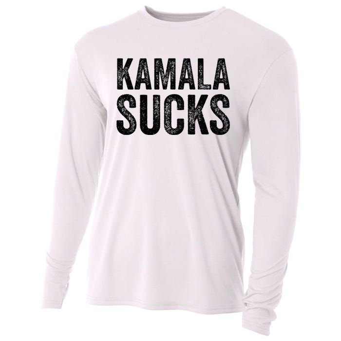 Anti Harris 2024 Kamala Sucks Cooling Performance Long Sleeve Crew