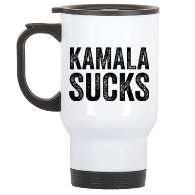 Anti Harris 2024 Kamala Sucks Stainless Steel Travel Mug