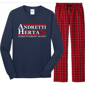 Andretti Herta 2024 Funny Indy Racing Long Sleeve Pajama Set