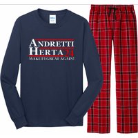 Andretti Herta 2024 Funny Indy Racing Long Sleeve Pajama Set