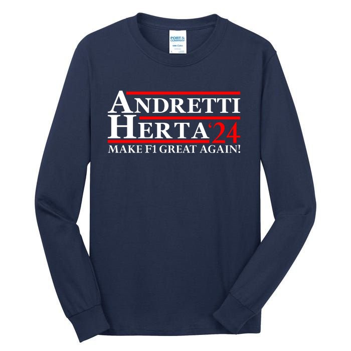 Andretti Herta 2024 Funny Indy Racing Tall Long Sleeve T-Shirt