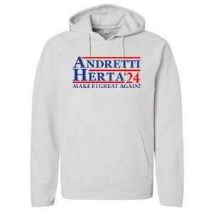 Andretti Herta 2024 Funny Indy Racing Performance Fleece Hoodie