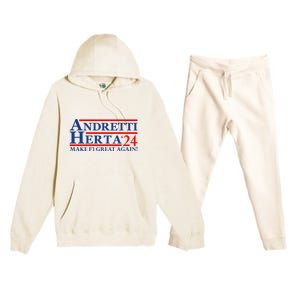 Andretti Herta 2024 Funny Indy Racing Premium Hooded Sweatsuit Set