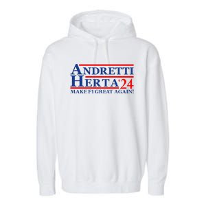 Andretti Herta 2024 Funny Indy Racing Garment-Dyed Fleece Hoodie