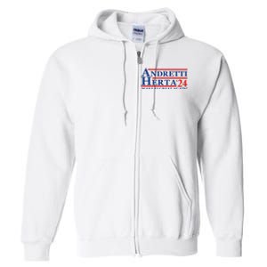 Andretti Herta 2024 Funny Indy Racing Full Zip Hoodie