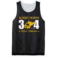 Almost Heaven 304 West Virginia Map Mesh Reversible Basketball Jersey Tank