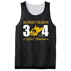 Almost Heaven 304 West Virginia Map Mesh Reversible Basketball Jersey Tank