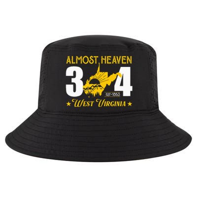 Almost Heaven 304 West Virginia Map Cool Comfort Performance Bucket Hat