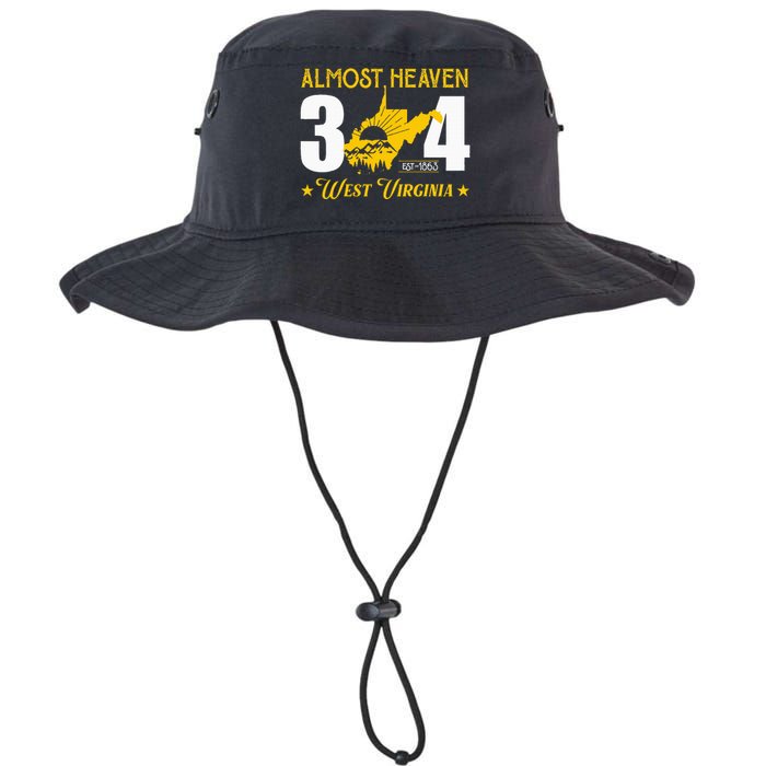 Almost Heaven 304 West Virginia Map Legacy Cool Fit Booney Bucket Hat