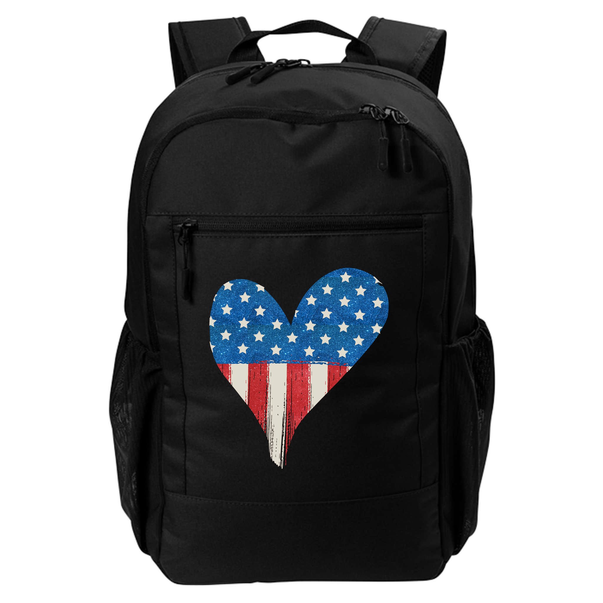 America Heart 4th Of July Backpack