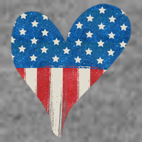 America Heart 4th Of July Doggie Tank