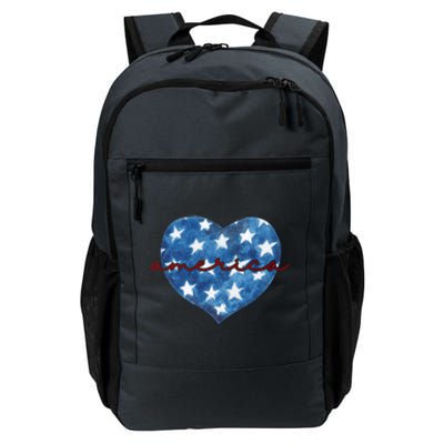 America Heart 4th Of July Cute Festive Daily Commute Backpack