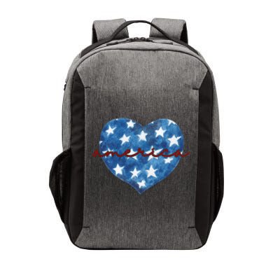 America Heart 4th Of July Cute Festive Vector Backpack