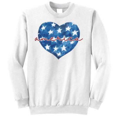 America Heart 4th Of July Cute Festive Sweatshirt