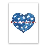 America Heart 4th Of July Cute Festive Poster
