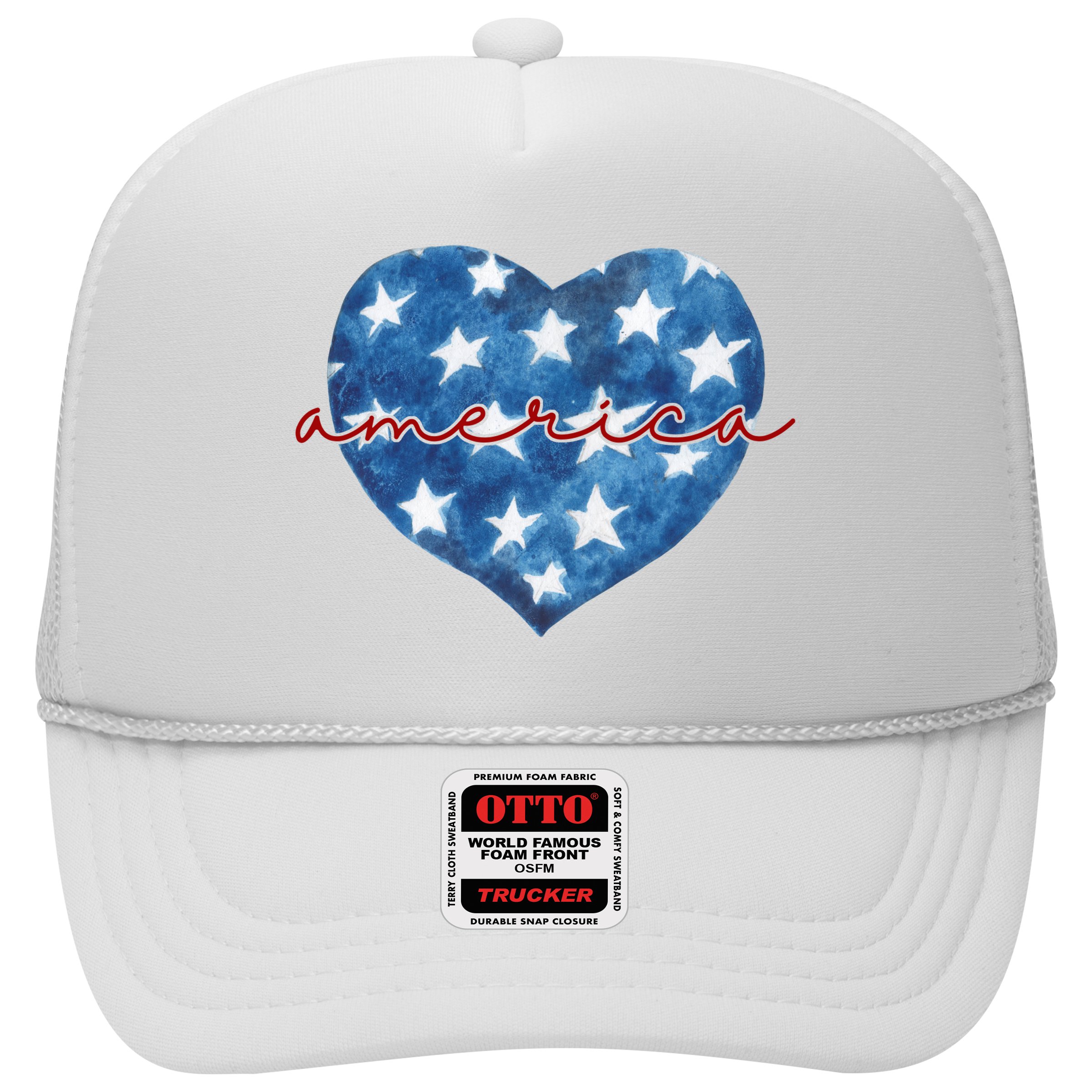 America Heart 4th Of July Cute Festive Hat