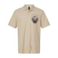 America Happy 4th Of July Patriotic Eagle Softstyle Adult Sport Polo