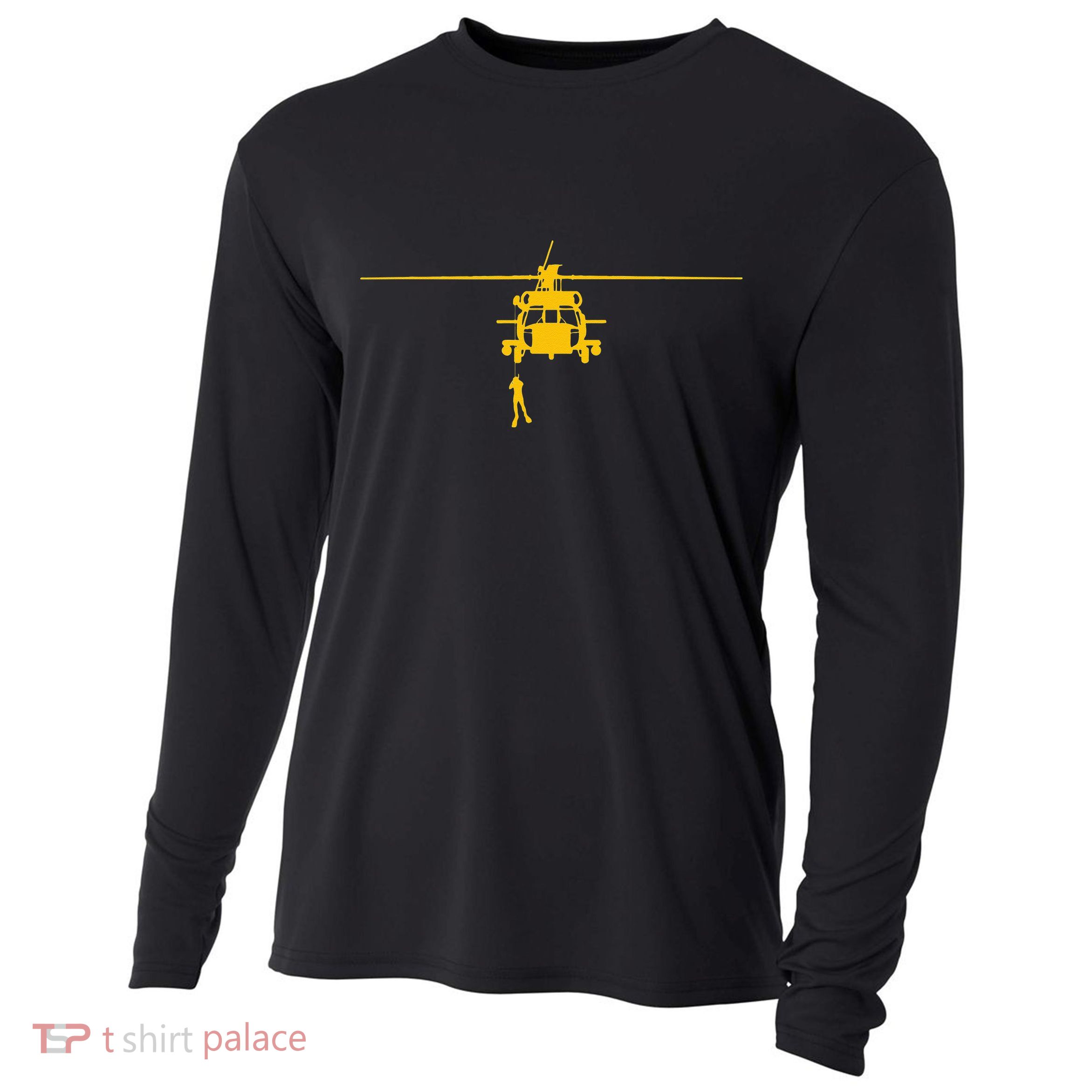 Awesome H 60 Helicopter Search And Rescue SAR Cooling Performance Long Sleeve Crew