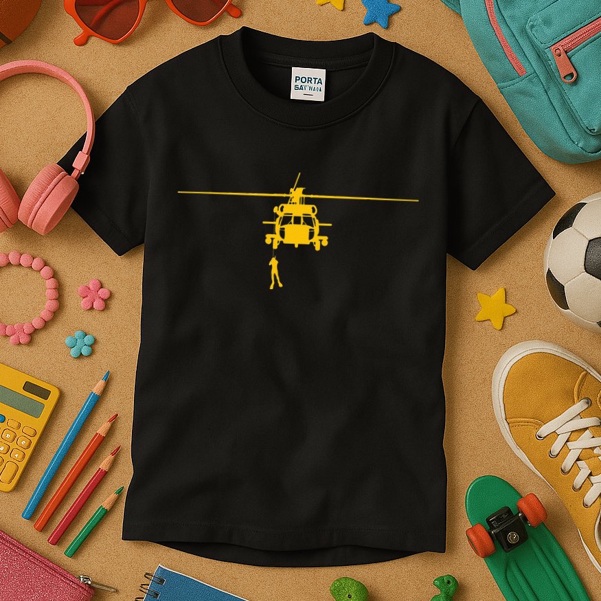Awesome H 60 Helicopter Search And Rescue SAR Kids T-Shirt