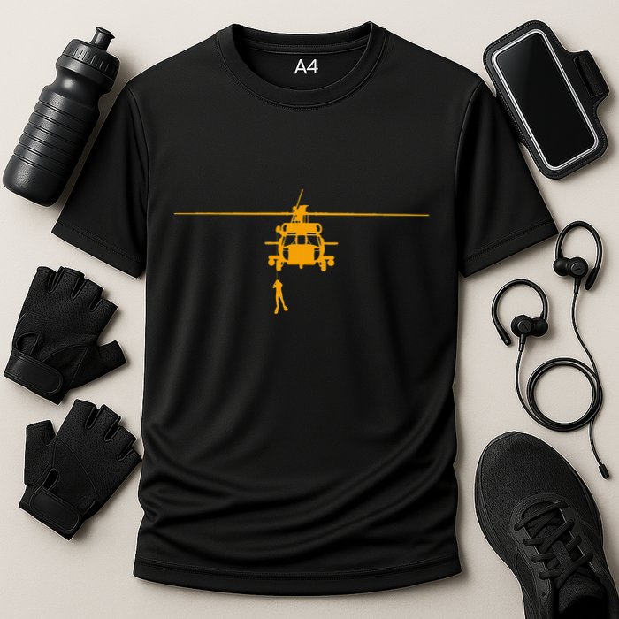 Awesome H 60 Helicopter Search And Rescue Sar Design Performance Shirt