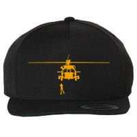 Awesome H 60 Helicopter Search And Rescue Sar Design Wool Snapback Cap