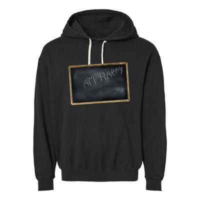 Am Happy Garment-Dyed Fleece Hoodie