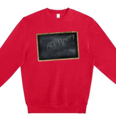 Am Happy Premium Crewneck Sweatshirt