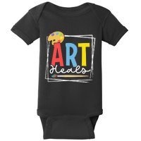 Art Heals Artist Stress Relief Artsy Art Lover Teacher Baby Bodysuit