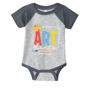 Art Heals Artist Stress Relief Artsy Art Lover Teacher Infant Baby Jersey Bodysuit