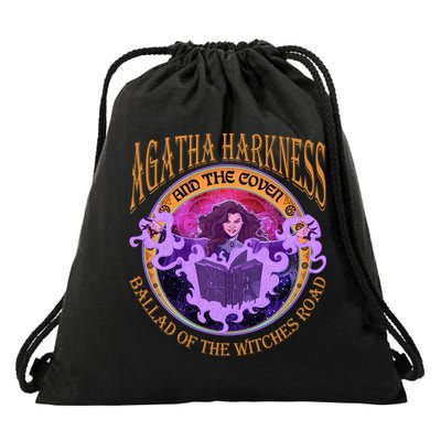 Agatha Harkness And The Coven Ballad Witches Road Agatha Harkness Drawstring Bag