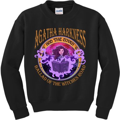 Agatha Harkness And The Coven Ballad Witches Road Agatha Harkness Kids Sweatshirt