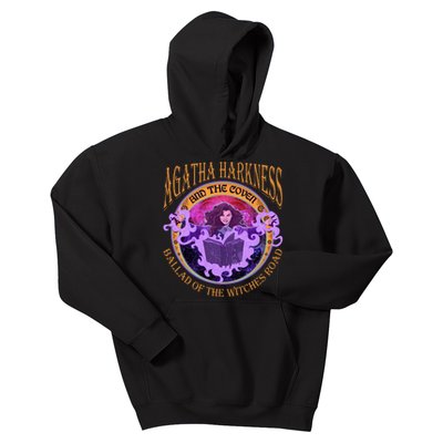 Agatha Harkness And The Coven Ballad Witches Road Agatha Harkness Kids Hoodie