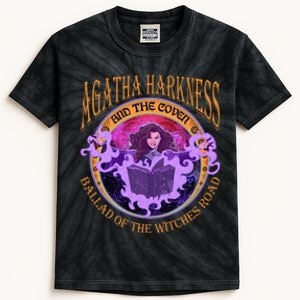 Agatha Harkness And The Coven Ballad Witches Road Agatha Harkness Kids Tie-Dye T-Shirt